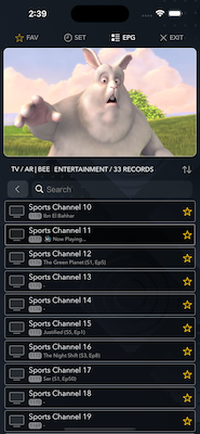 StbEmuTV Pro screen